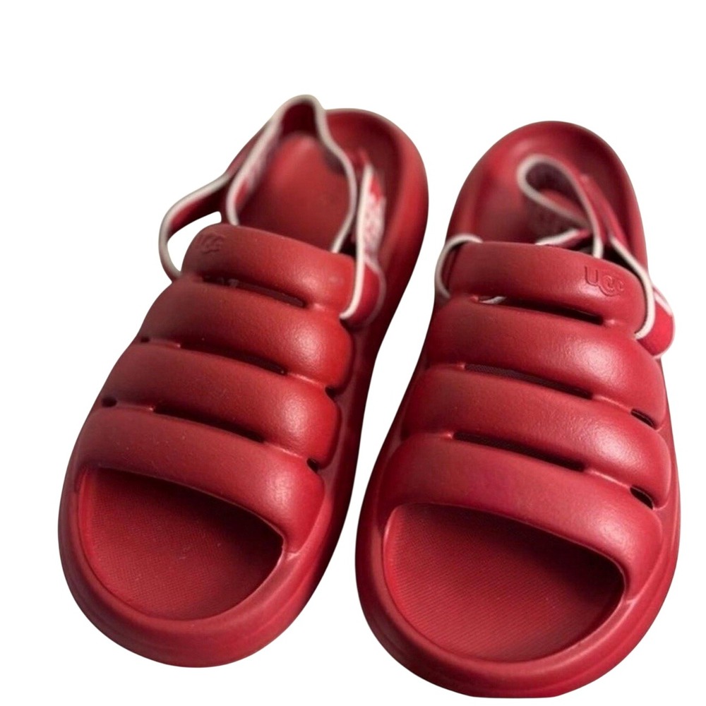 UGG Sport Yeah Red EVA Water Resistant Slide Slingback Sandals Gorpcore Bold